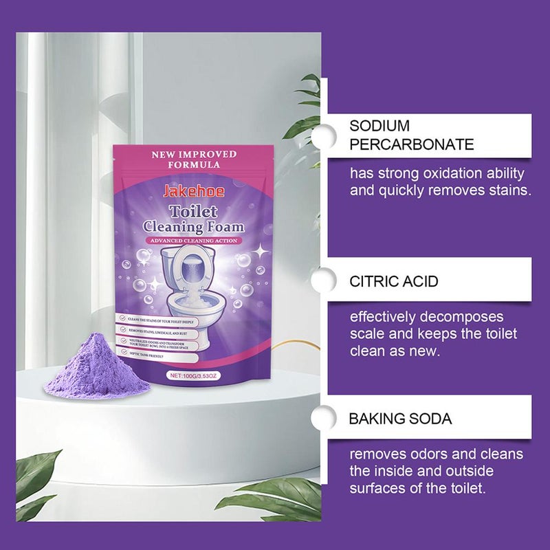 1Pcs Toilet Cleaner, Toilet Cleaning Foam,Foam for Sparkling Clean Toilet,Touch Free Foaming Toilet Cleaning Foaming Powder,Deep Clean,Stain Removal,Fresh Scent - Image 3